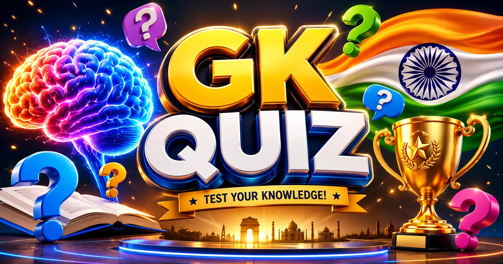 Top 100 GK Questions with Answers in Hindi Banner
