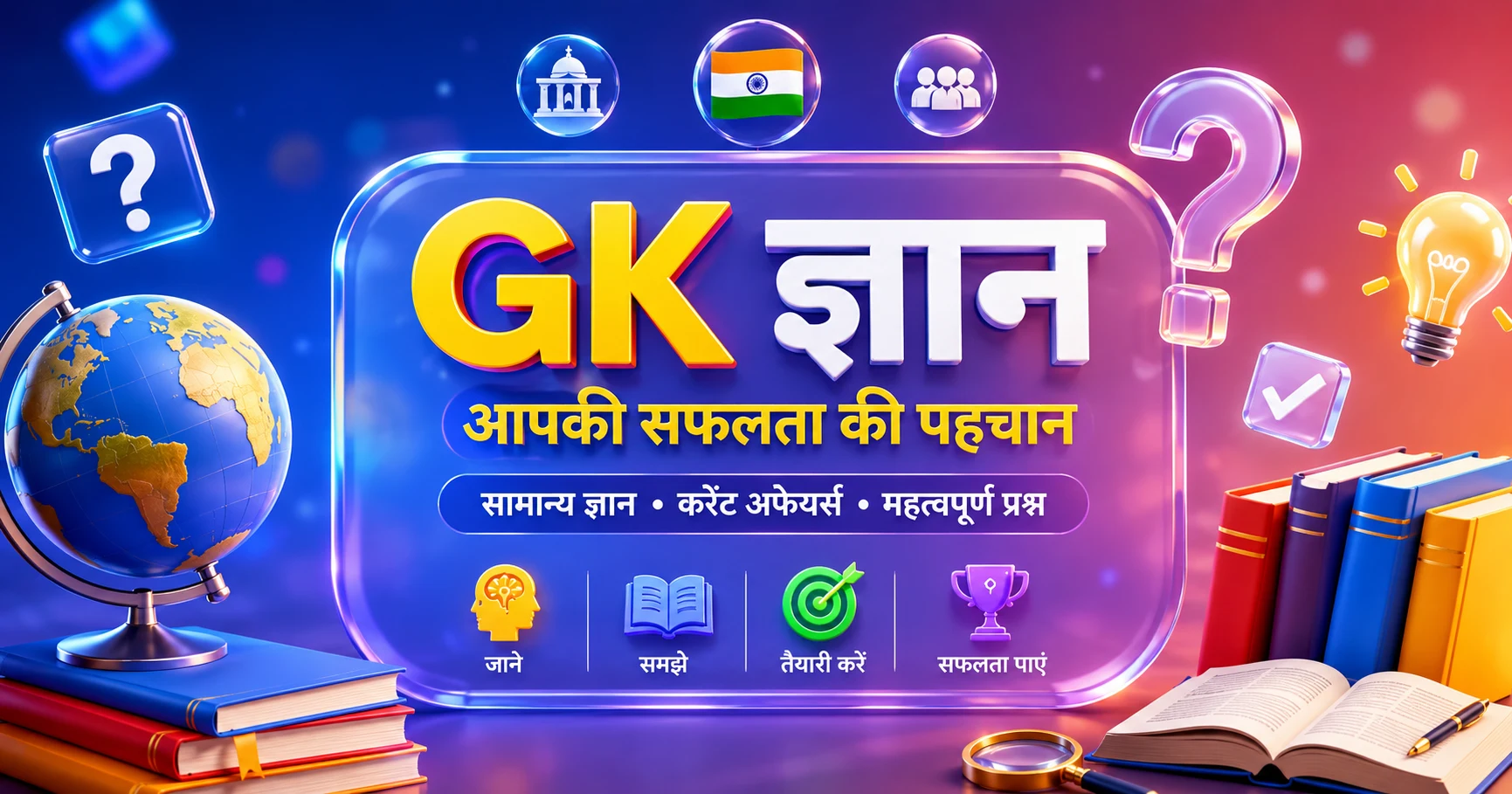 Top 100 General Knowledge Questions in Hindi for exam preparation