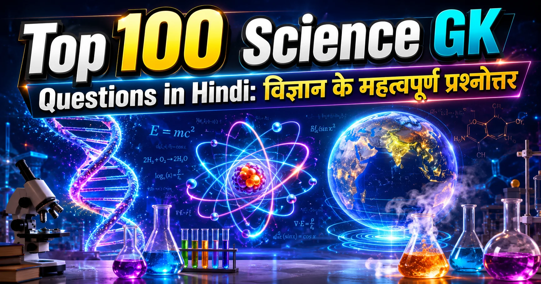 Top 100 Science GK Questions in Hindi