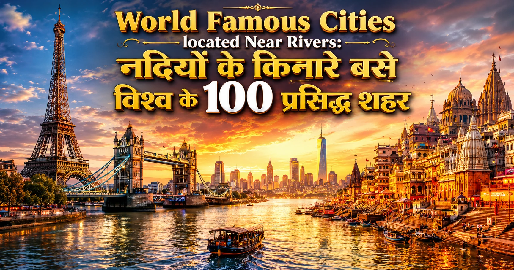 World Famous Cities located Near Rivers and waterways